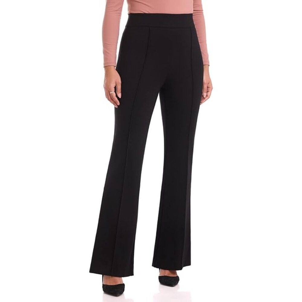 Women's REKUCCI High Waist Pull-On Flared Pants – Black – Size 4 – NWT